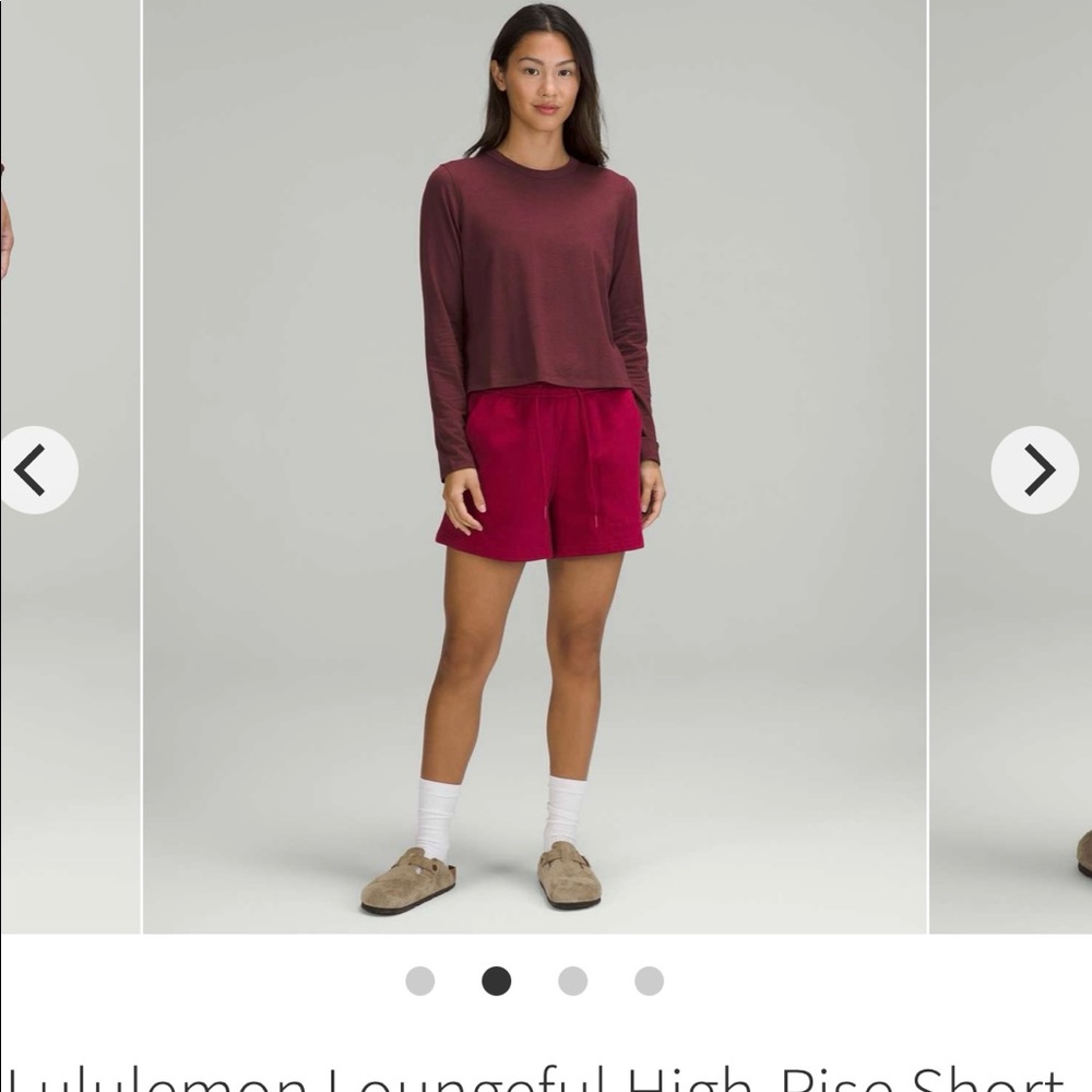 Lululemon NWT Loungeful High-Rise Short 4" size 8